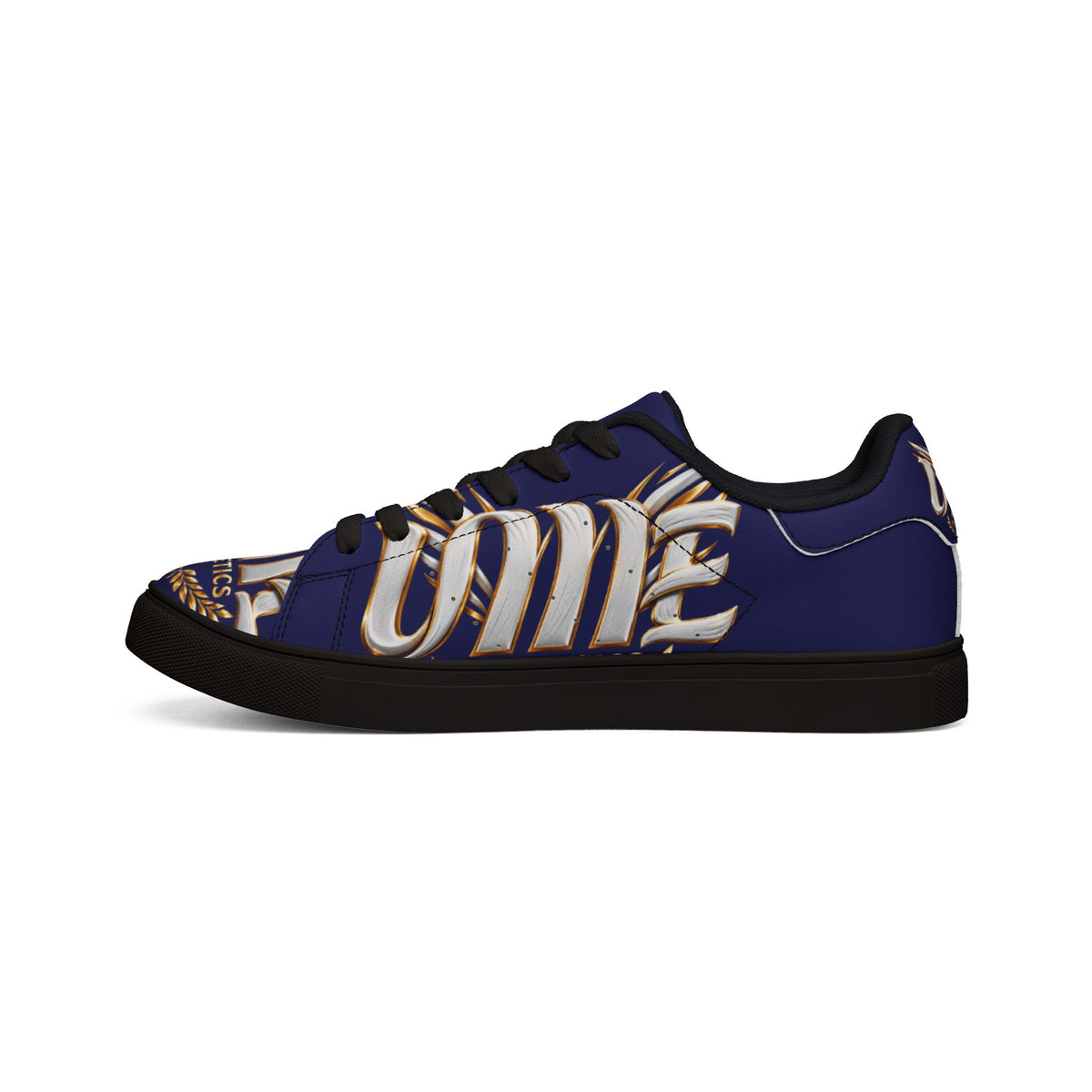 Copy of Low-Top Leather Sneakers — Black Gold Athletic Graphic
