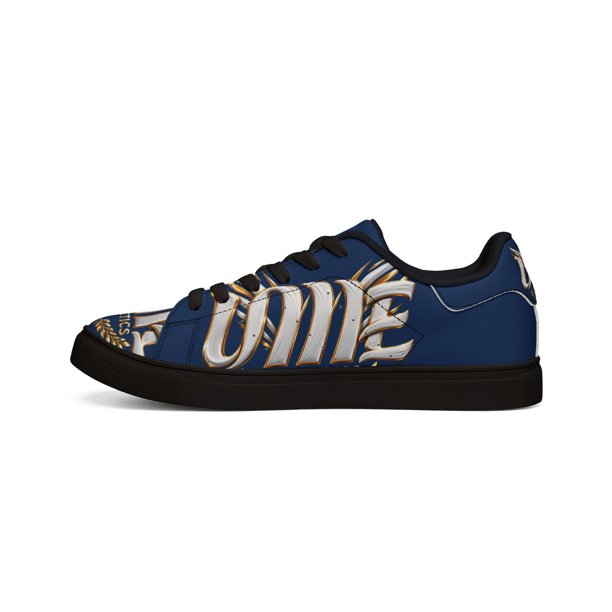 Copy of Low-Top Leather Sneakers — Black Gold Athletic Graphic