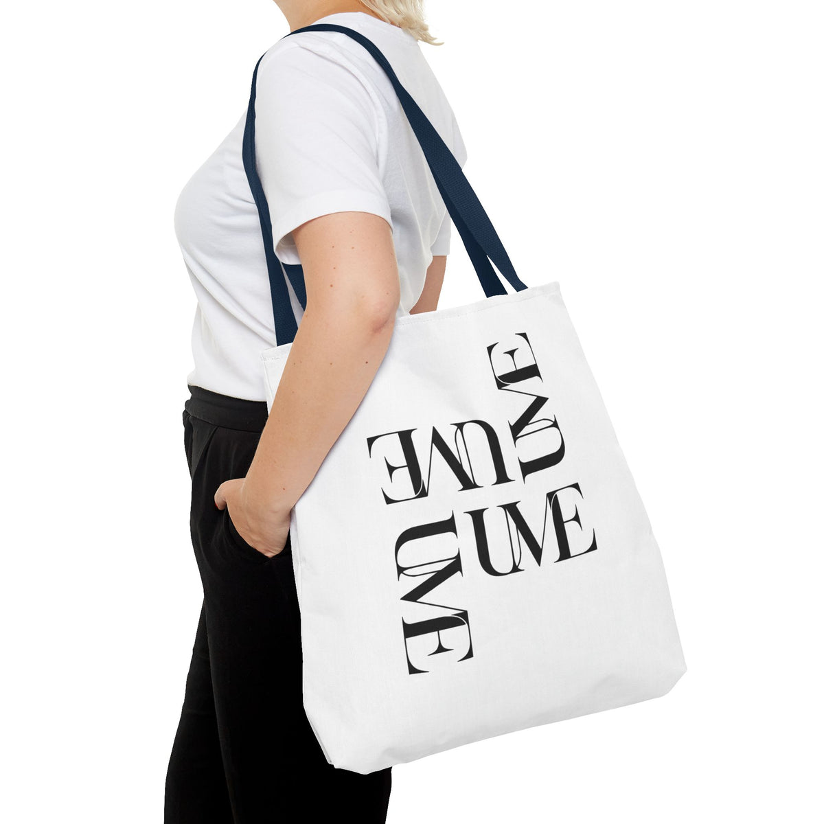 UME Typography Statement Tote Bag β White