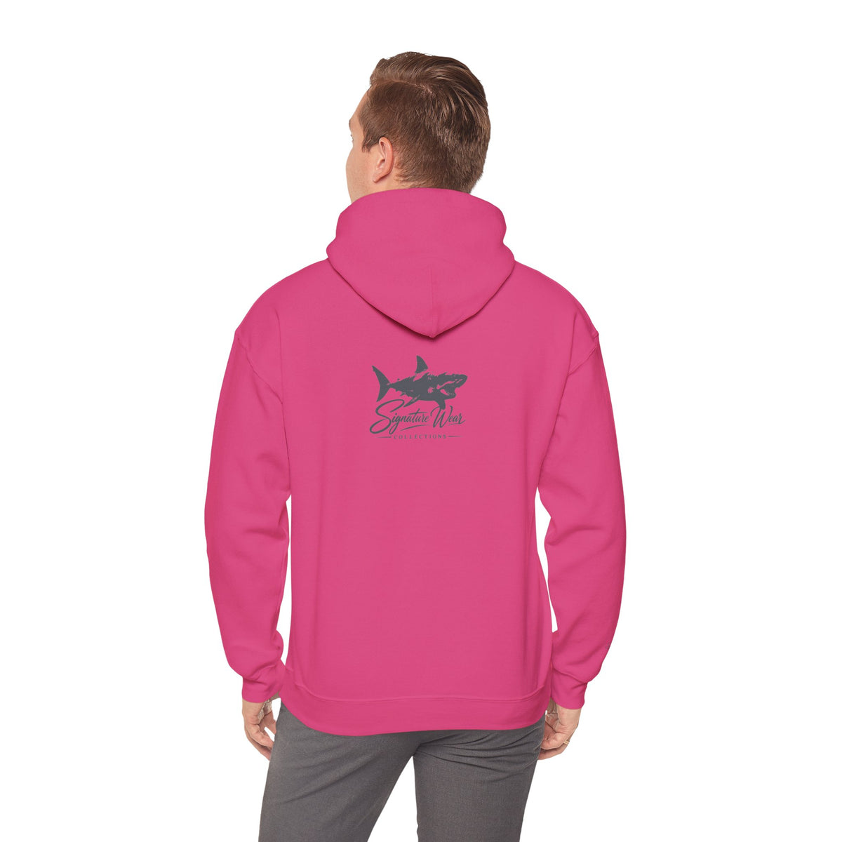 Shark Logo Hoodie โ "Signature Wear" Graphic Pullover | White, Black & More