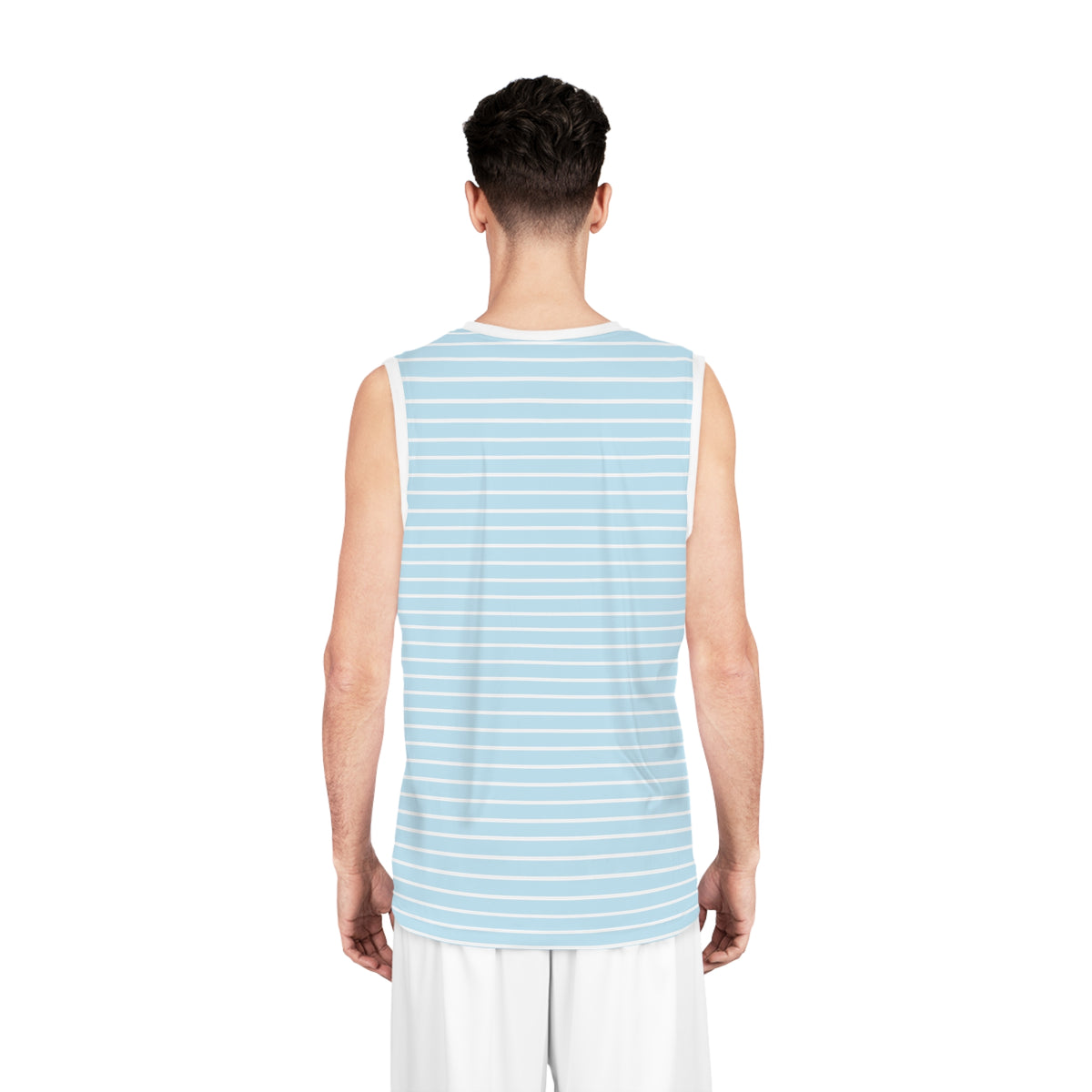 Sky Blue Stripe Performance Jersey – BL Signature Coastal Athletic Sleeveless Tank