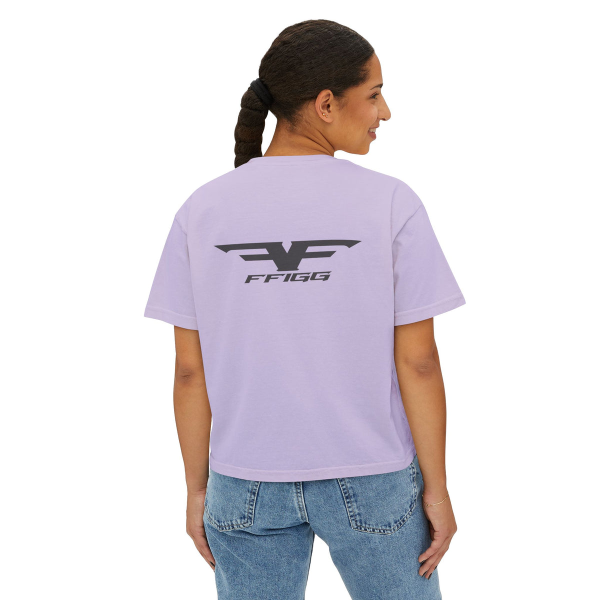 Women’s Winged Logo Boxy Tee — Ivory & More Colors