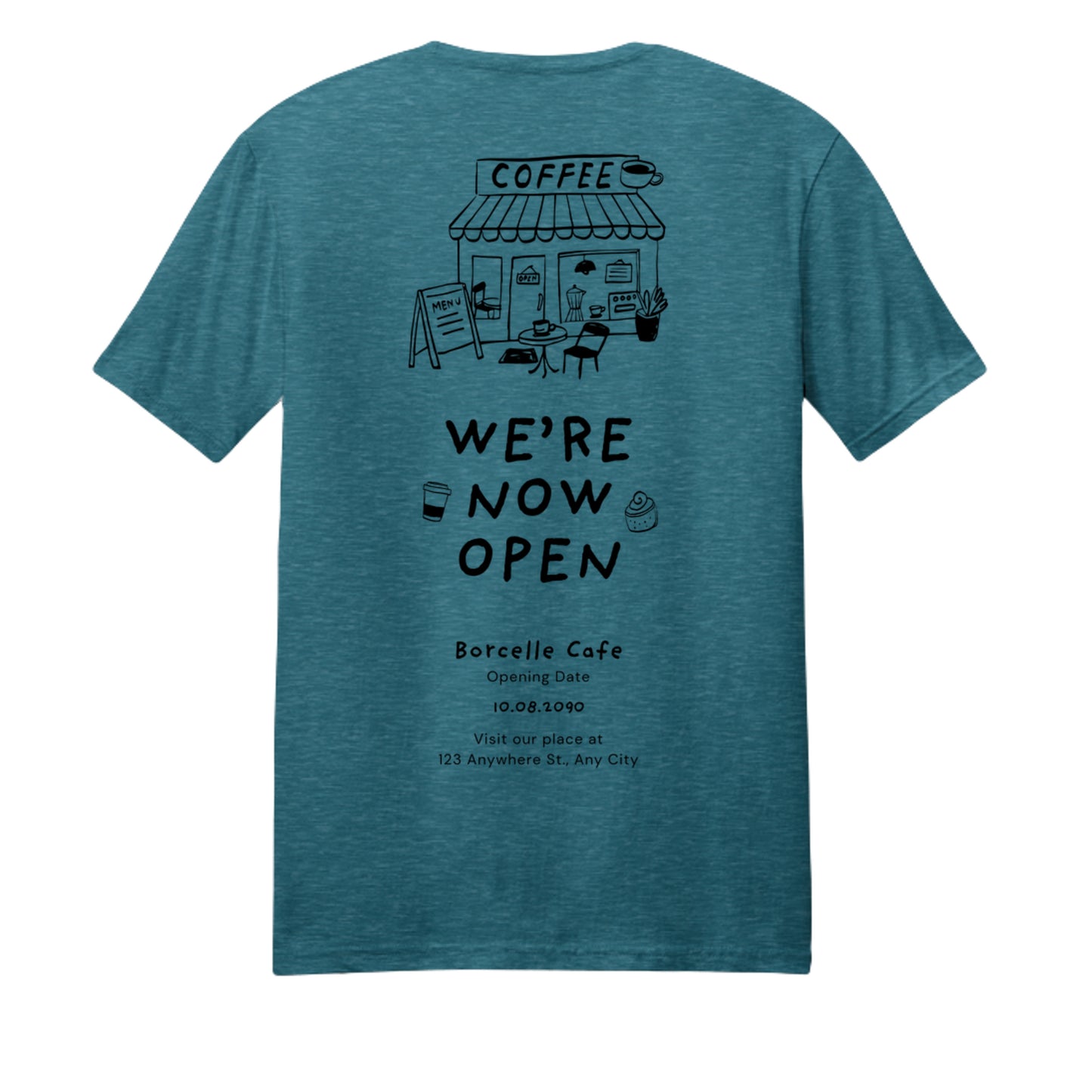 Heathered Teal - DM108 - BACK