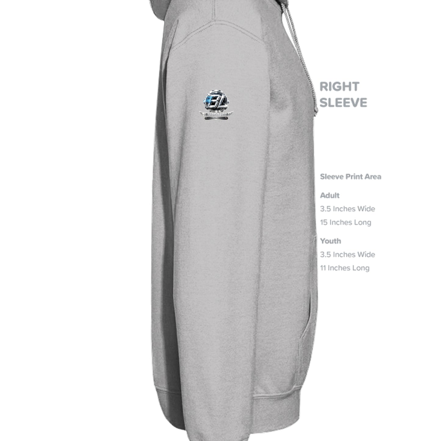 Grey Heather - SS4001Y - SLEEVE_RIGHT