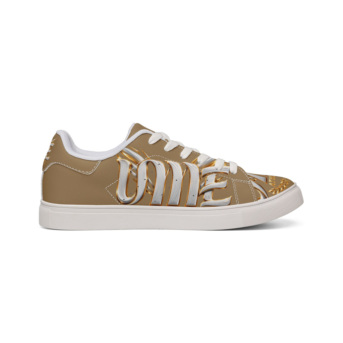 Copy of Copy of Low-Top Leather Sneakers — Black Gold Athletic Graphic