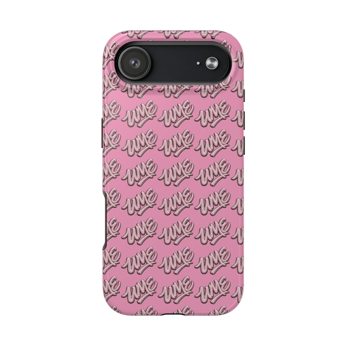 UME Tough Phone Case — Pink Logo Print | iPhone & Samsung