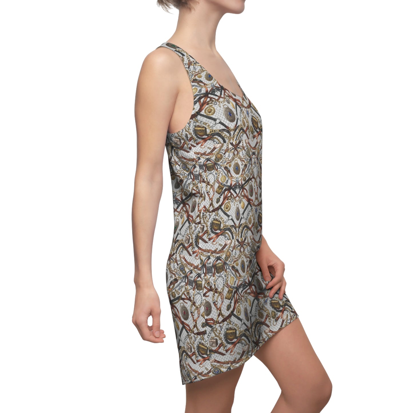 Boho Chain Print Racerback Dress — Heritage Equestrian All-Over Print