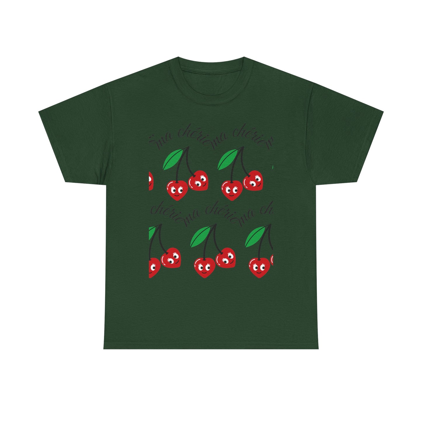 Cherry Pattern T‑Shirt — Cute Cherie Graphic Tee