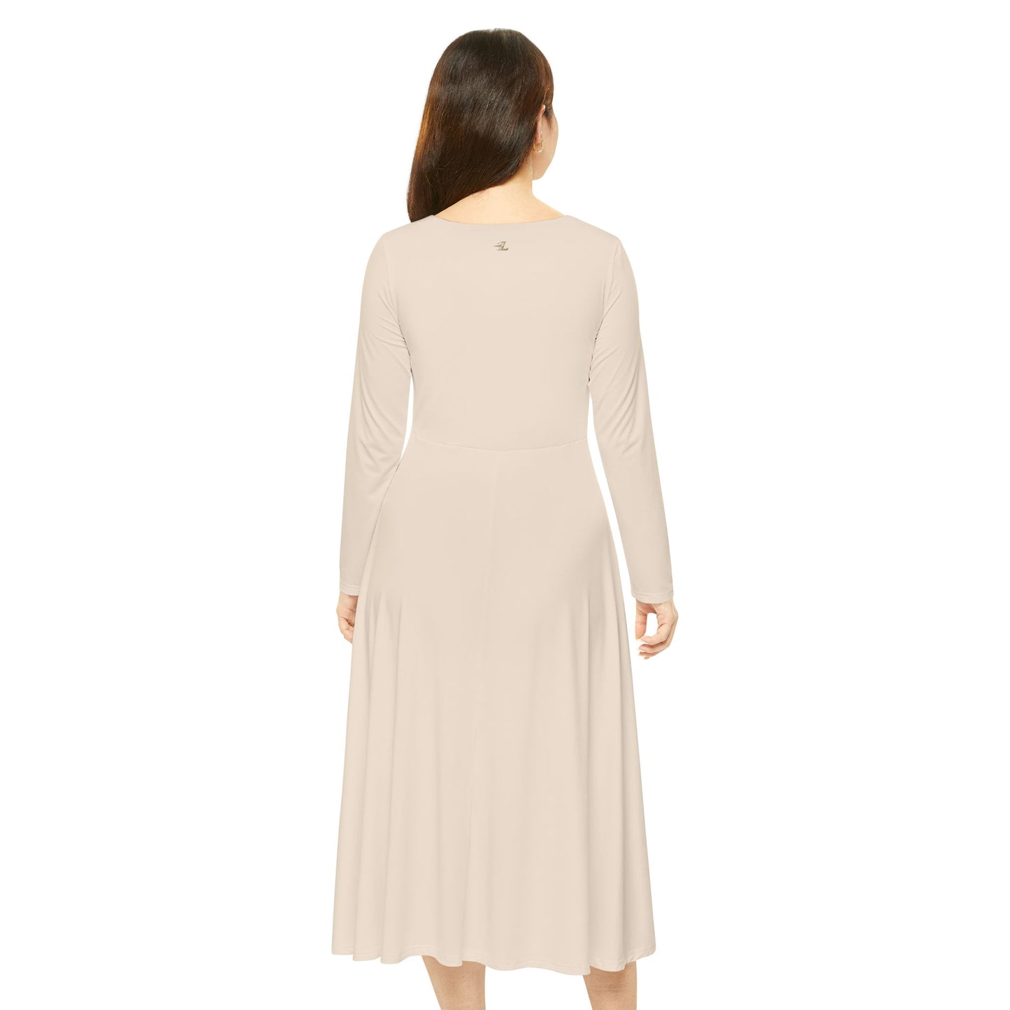 Women's Long Sleeve Dance Dress — All-Over Print Performance Dress