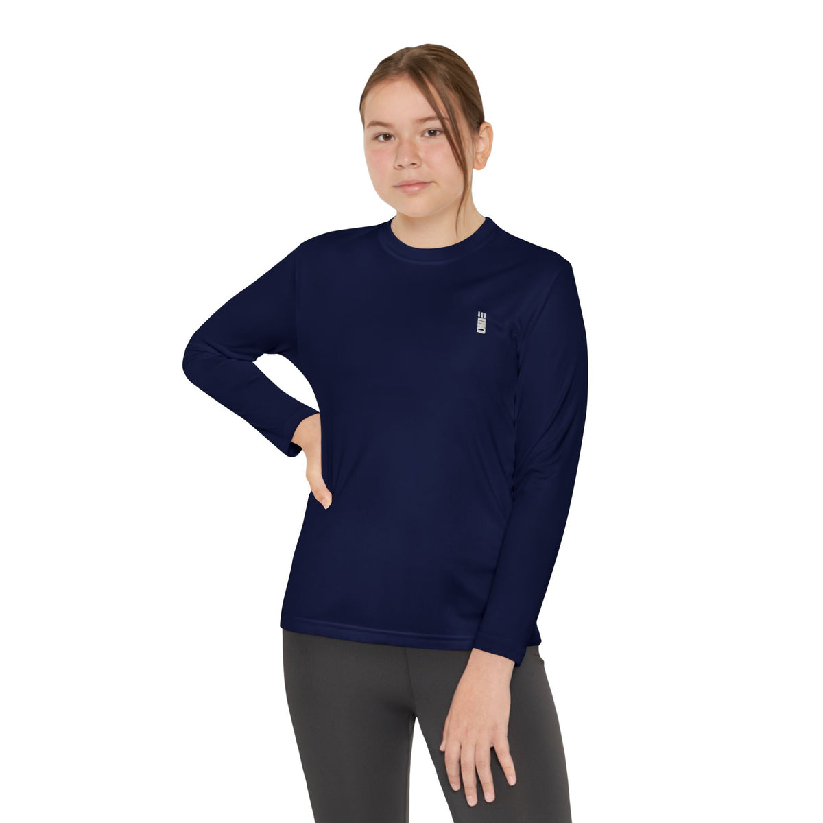 Youth Long-Sleeve Performance Tee — Multi-Color Athletic Top