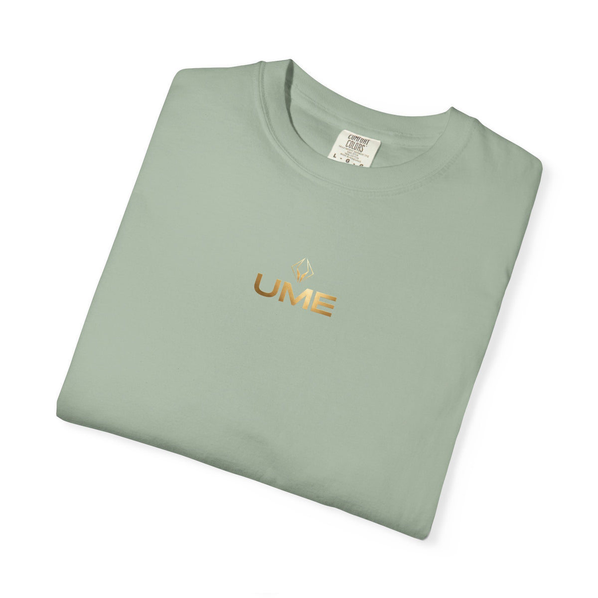 UME Gold Logo Garment-Dyed Heavyweight Tee – Relaxed Unisex Fit | 6.1 oz Ringspun Cotton