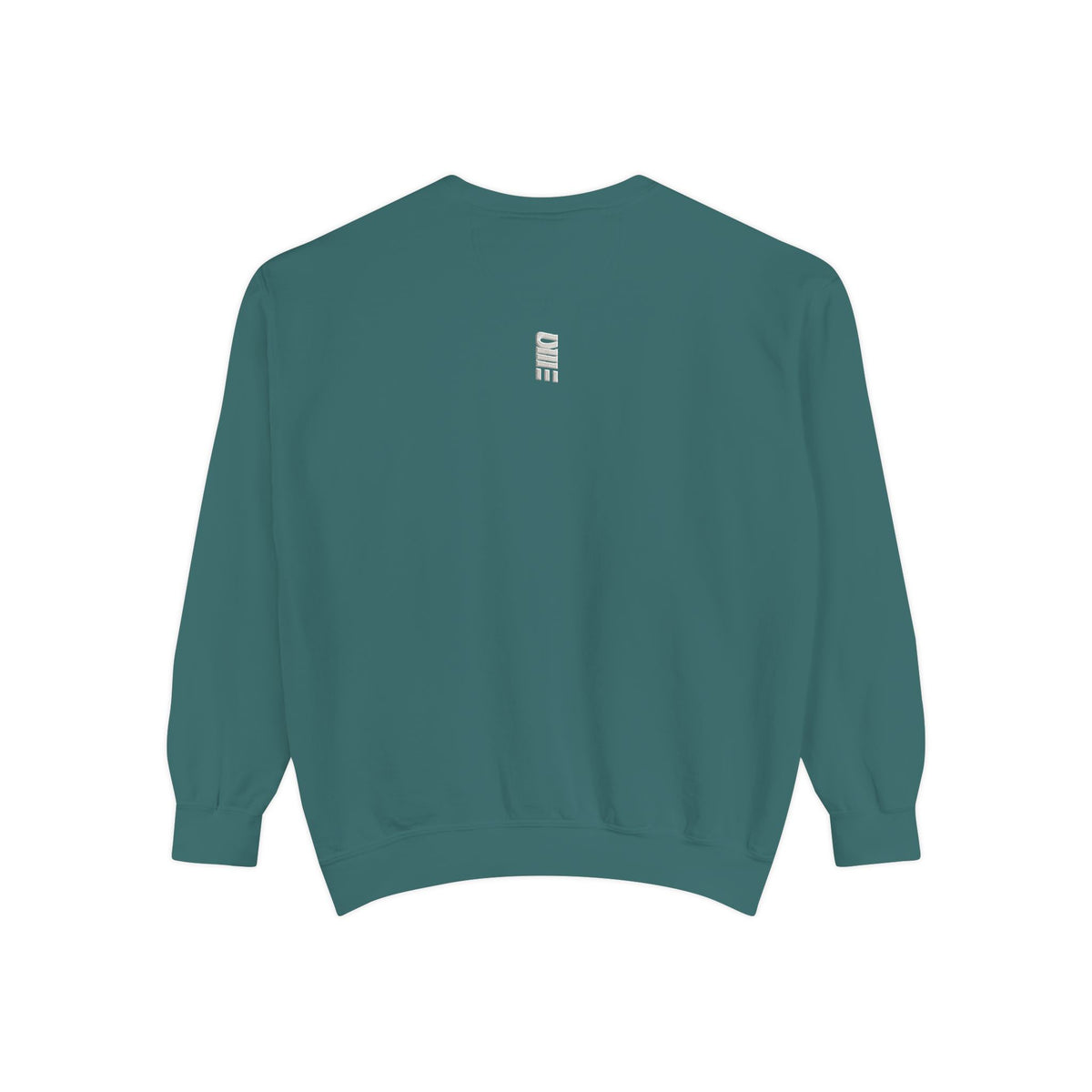 Garment-Dyed Crewneck Sweatshirt — Multi-Color Minimal Graphic