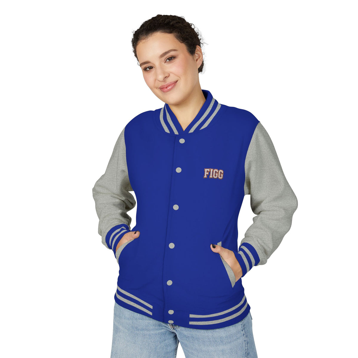 FIGG Letterman Jacket — Burgundy, Black, Navy & Bright Colors