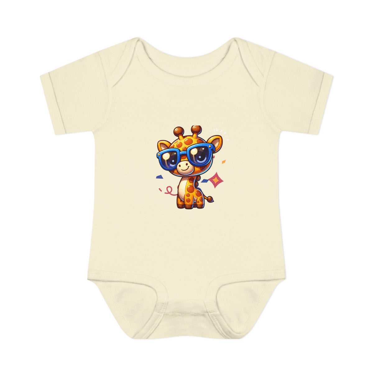 Giraffe Sunglasses Baby Bodysuit — Cute Infant Onesie