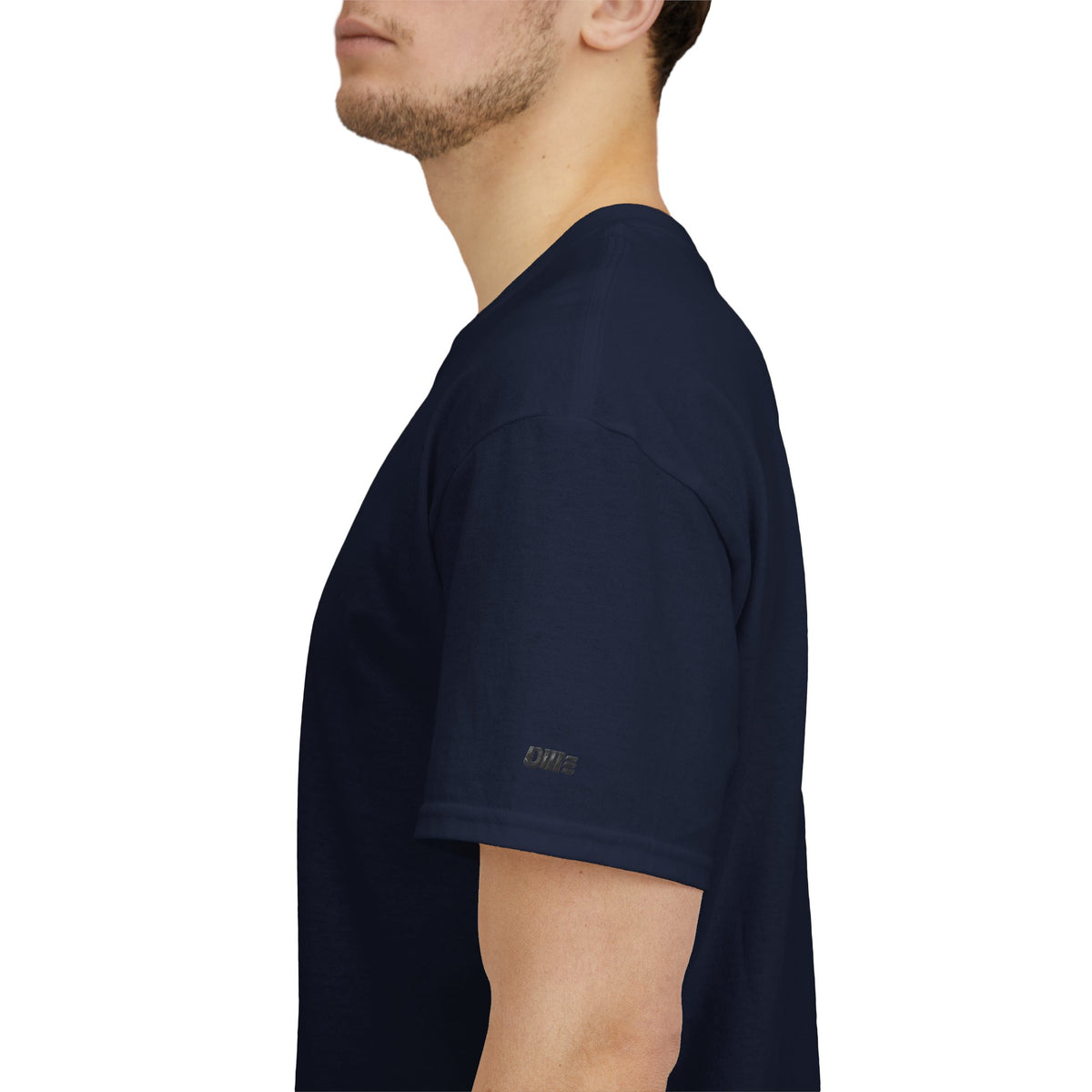 Minimalist Micro Logo Tee - White Cotton Casual Shirt