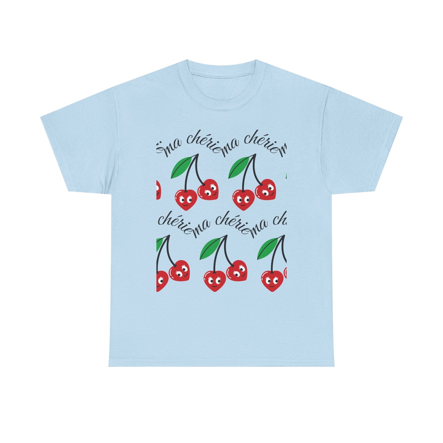 Cherry Pattern T‑Shirt — Cute Cherie Graphic Tee