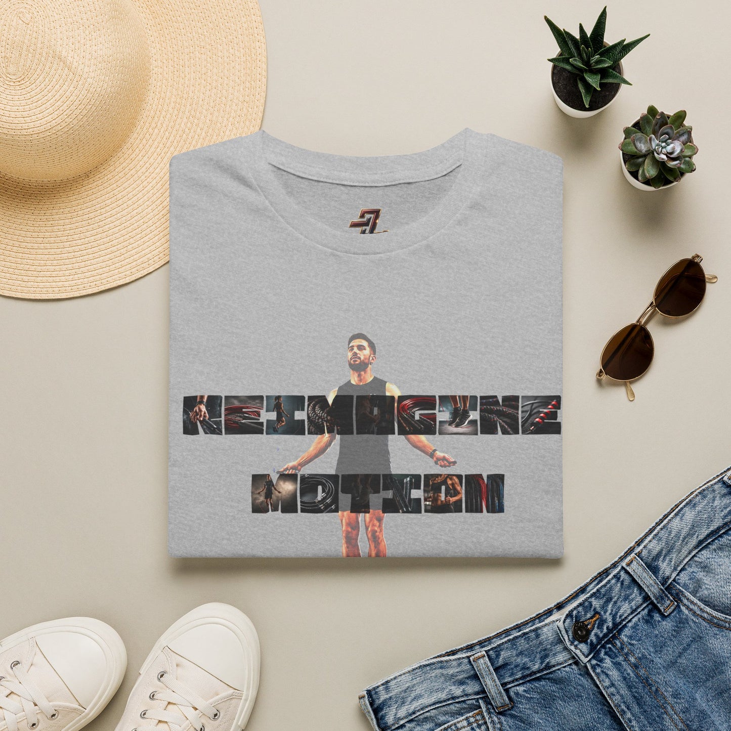 The Grind Graphic Tee — Cinematic Athlete Collage