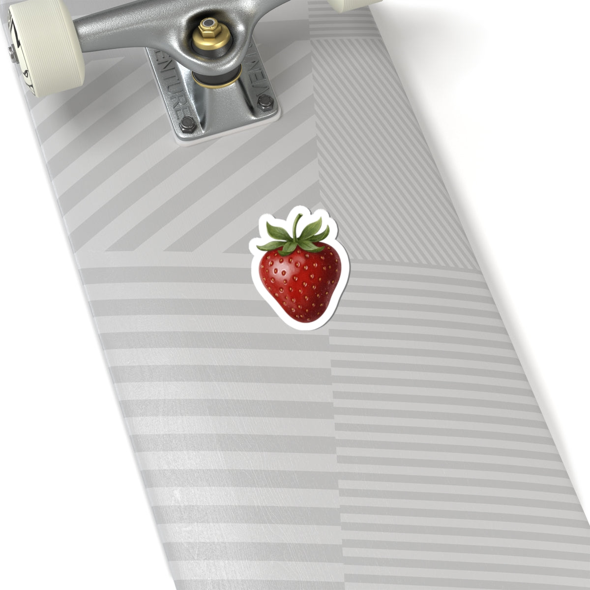 Strawberry Kiss-Cut Sticker — Hyper-Realistic Fruit Vinyl Decal