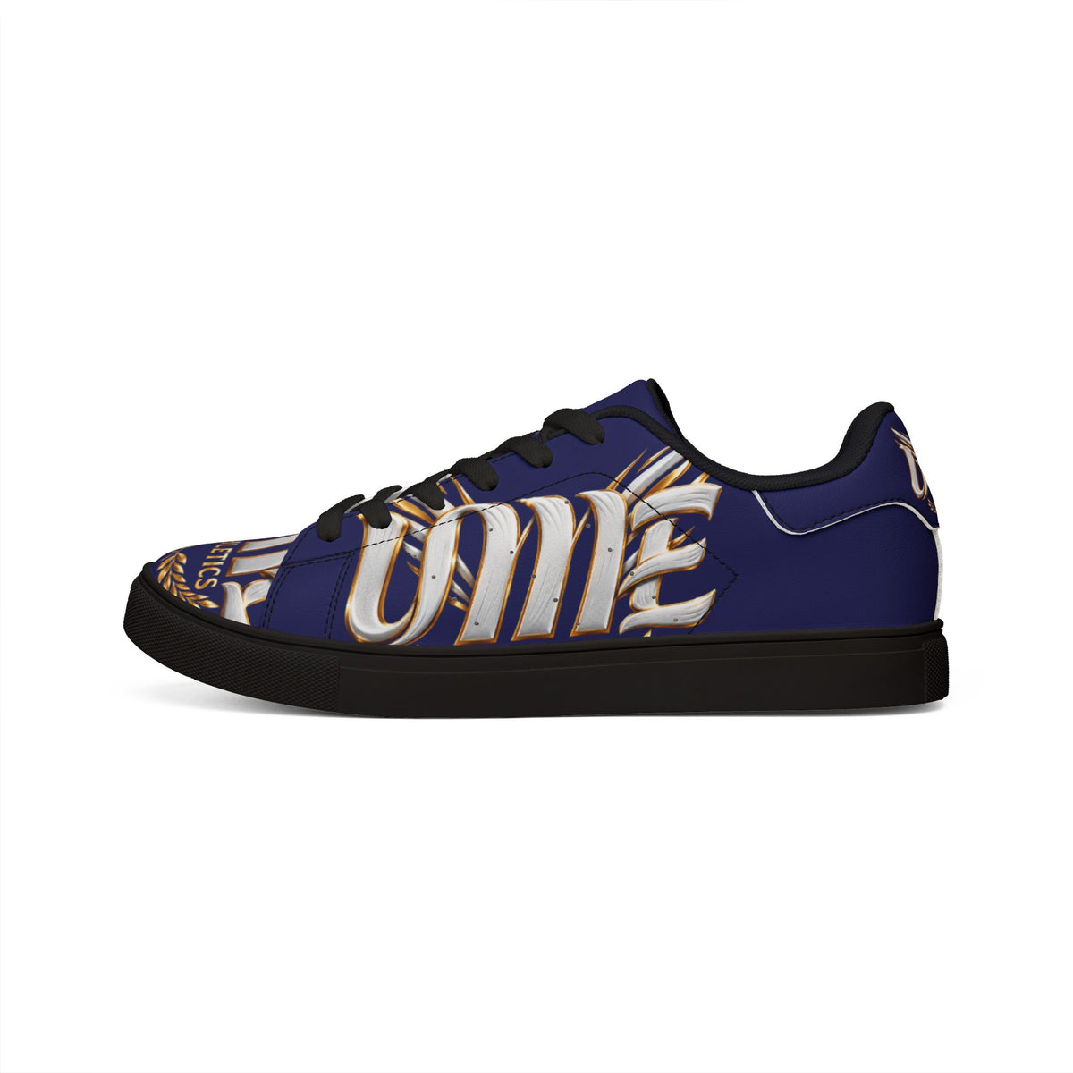 Copy of Low-Top Leather Sneakers — Black Gold Athletic Graphic