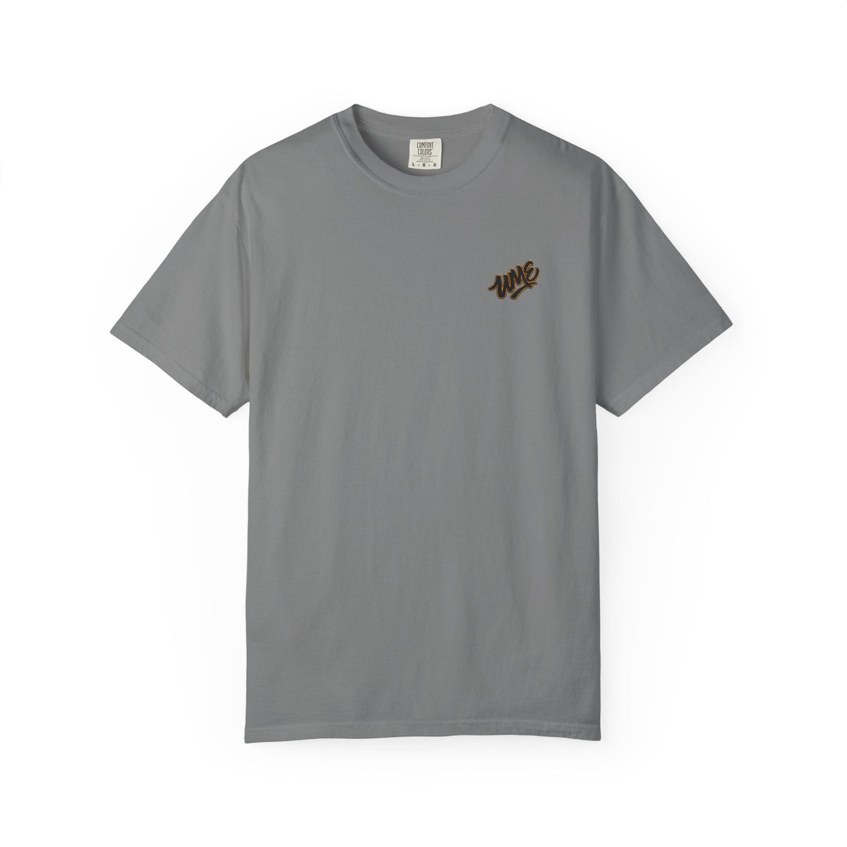 Garment-Dyed Heavyweight Tee — UME Black Logo Front & Back