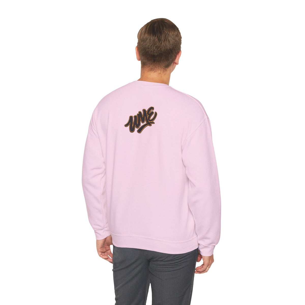 Crewneck Sweatshirt — UME Black Logo All-Over Print