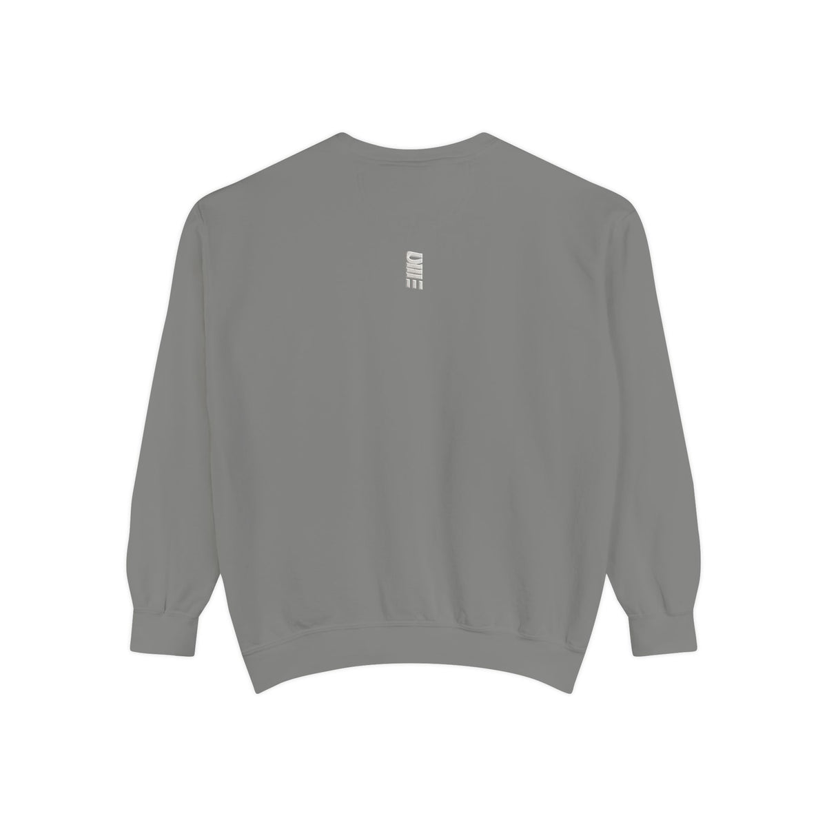 Garment-Dyed Crewneck Sweatshirt — Multi-Color Minimal Graphic