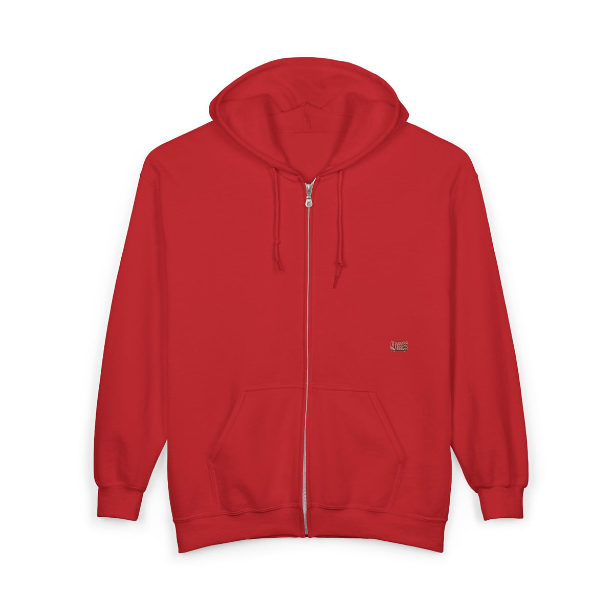 Minimalist Full-Zip Hoodie — White, Black & More Base Colors