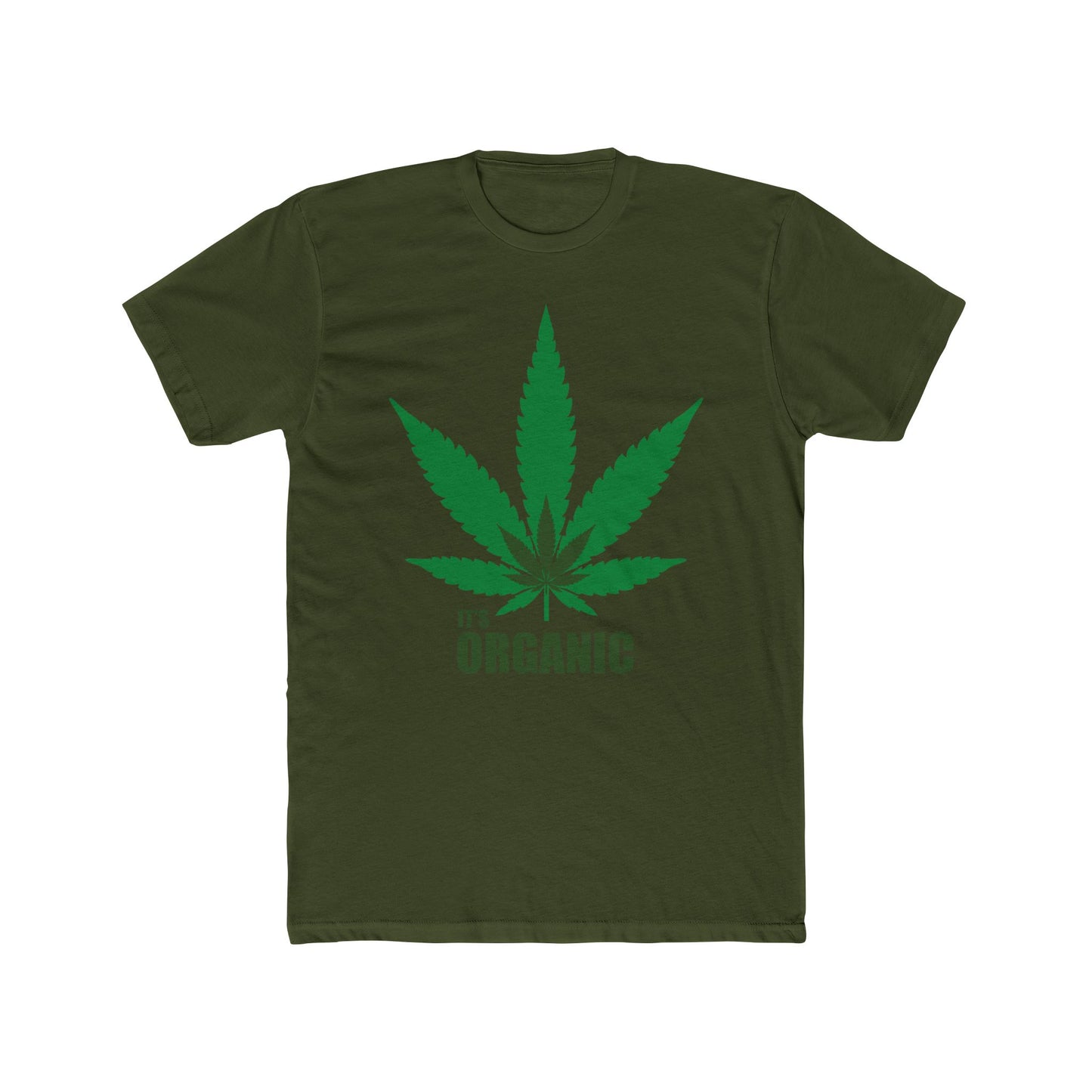 Organic Cannabis Leaf Tee — "It's Organic" Graphic T-Shirt