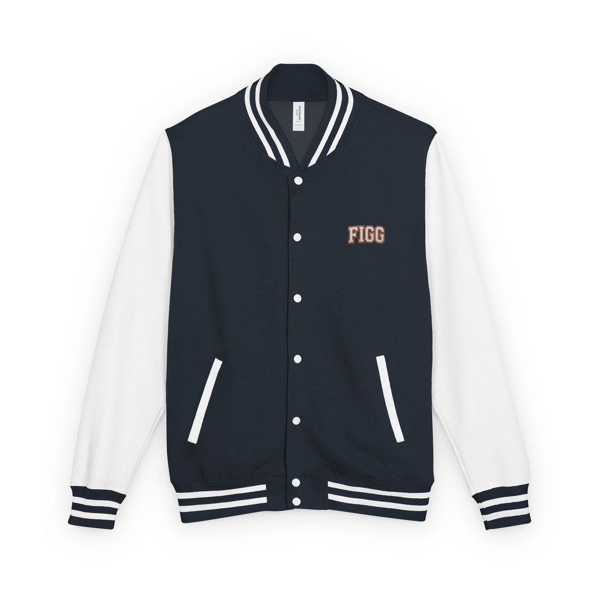 FIGG Letterman Jacket — Burgundy, Black, Navy & Bright Colors