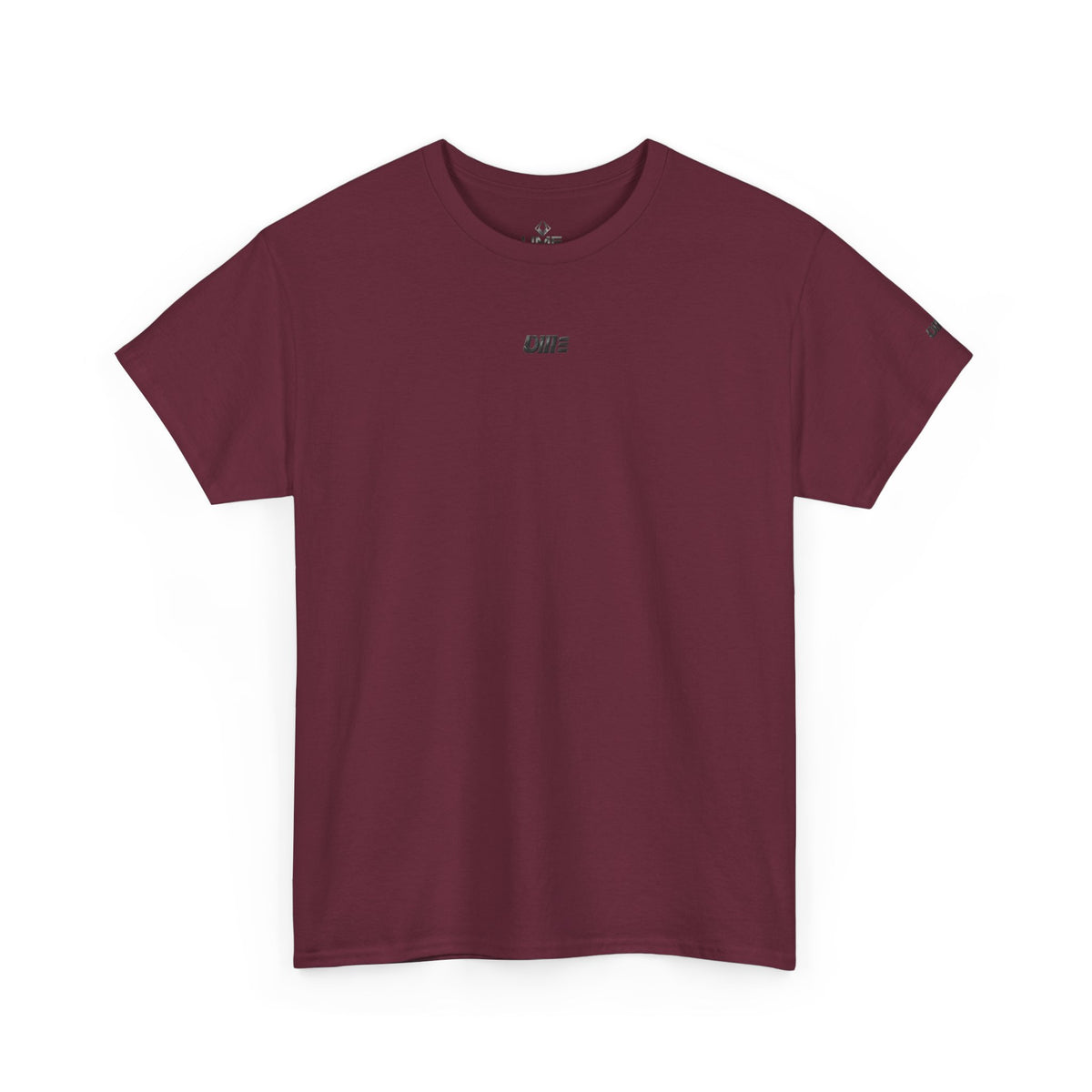 Minimalist Micro Logo Tee - White Cotton Casual Shirt