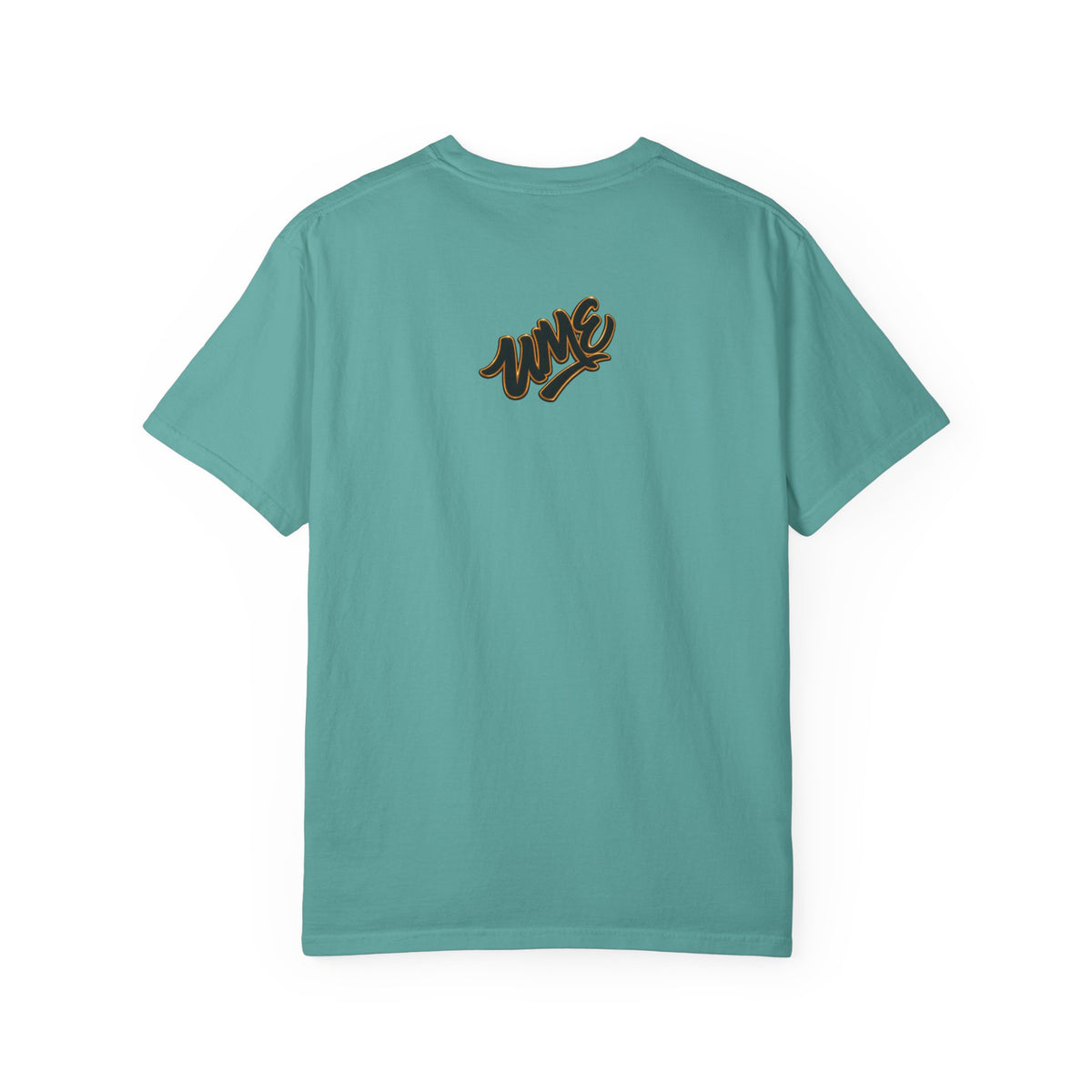 Garment-Dyed Heavyweight Tee — UME Black Logo Front & Back