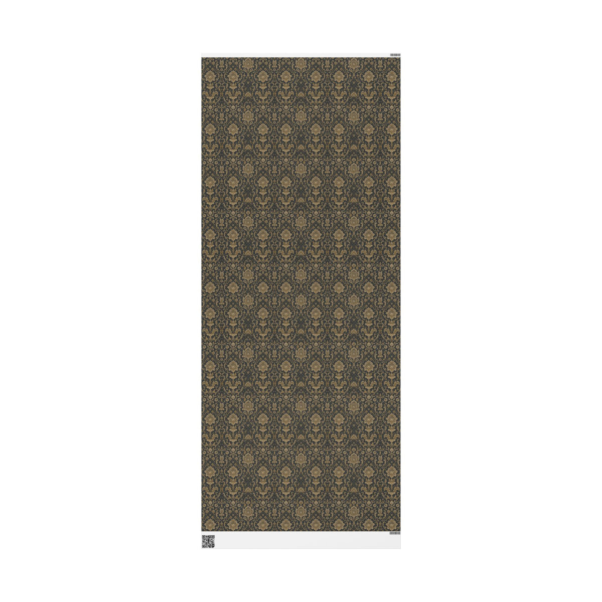 Vintage Black and Gold Damask Wrapping Paper