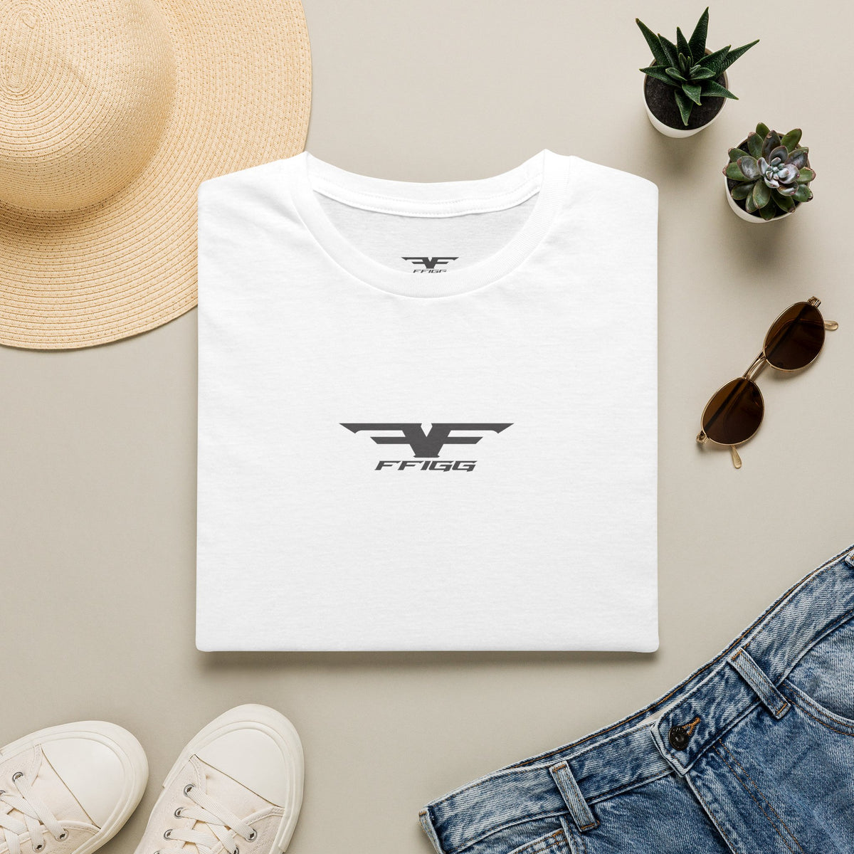 FFIGG Logo Graphic T-Shirt — Sand & More Colors