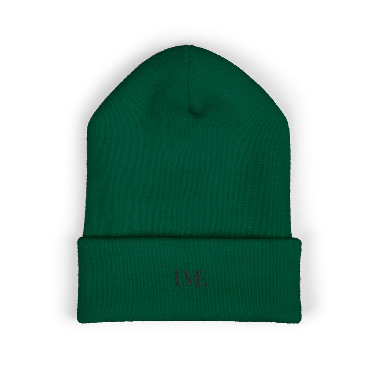 UME Embroidered Cuffed Beanie — White, Red & More Colors