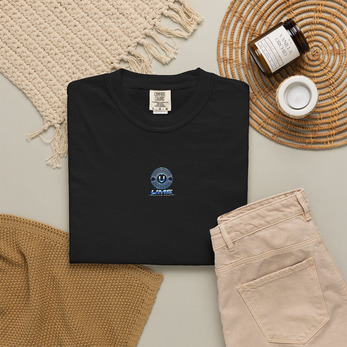 Garment-Dyed Heavyweight Tee — UME Activewear Logo