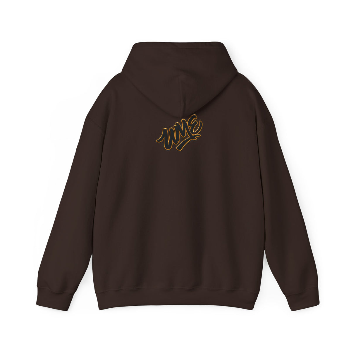 Hoodie — White UME Black Logo All-Over Print