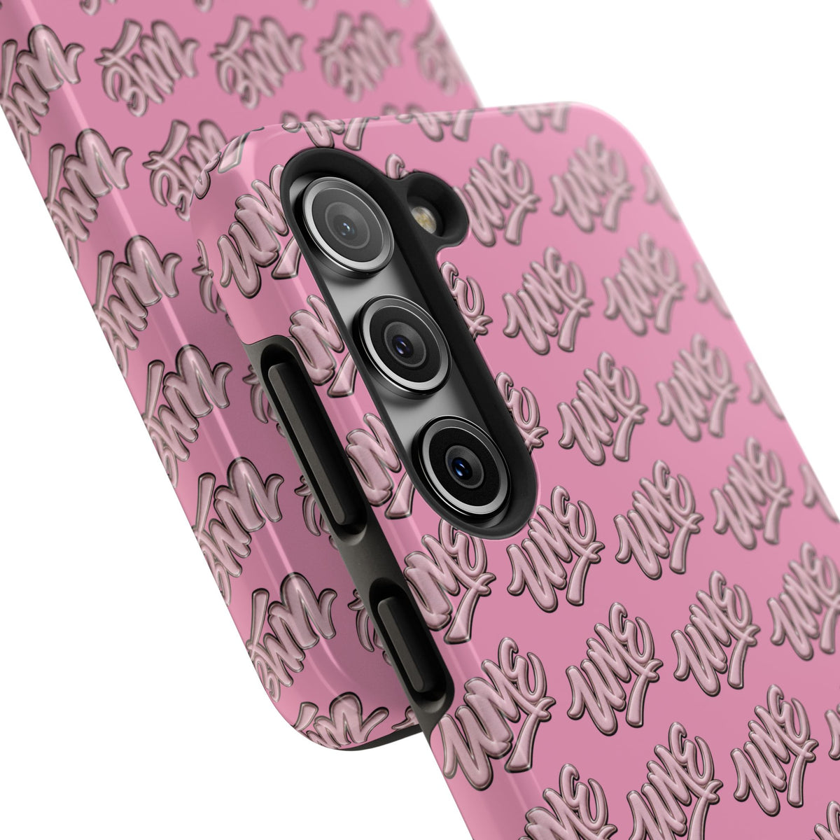 UME Tough Phone Case — Pink Logo Print | iPhone & Samsung