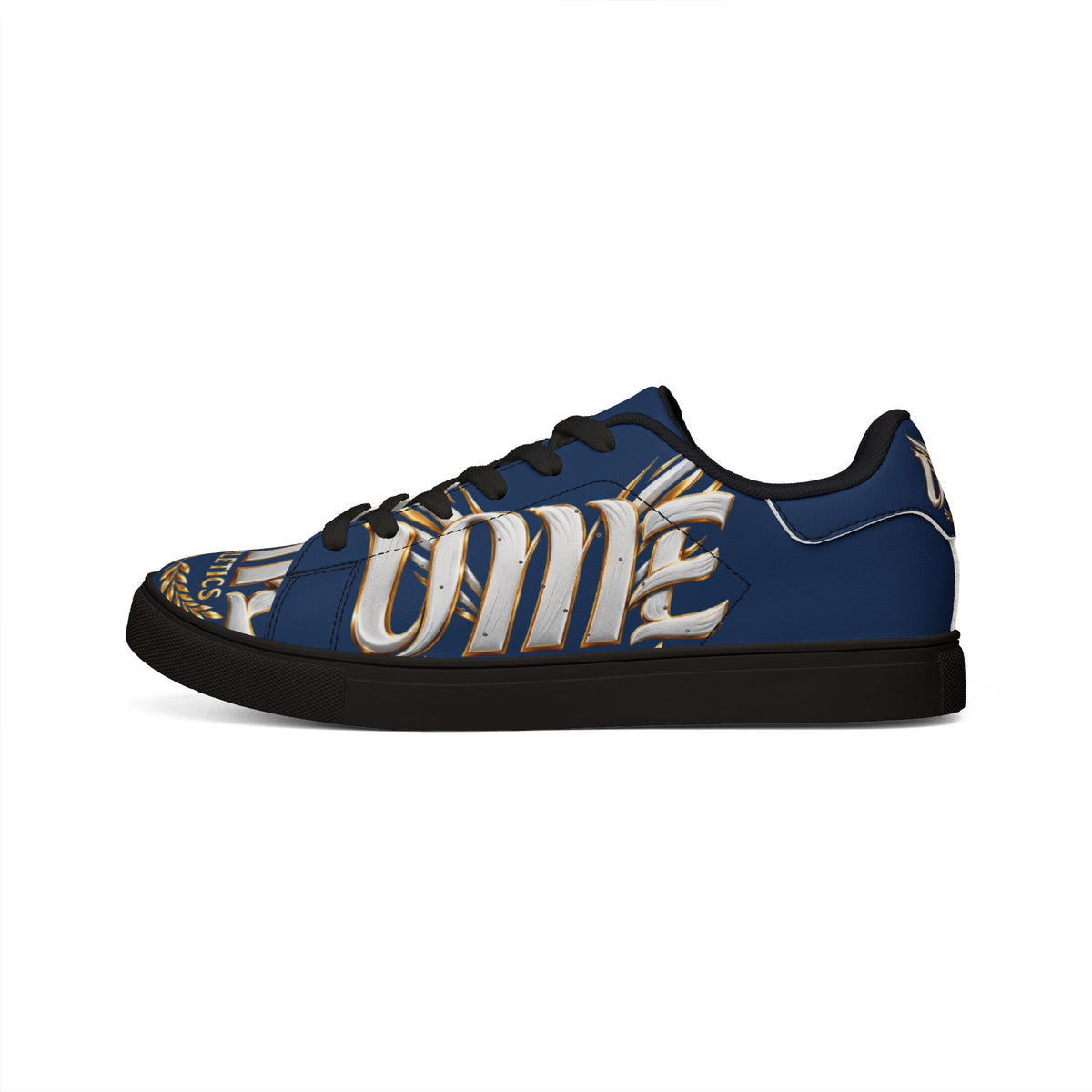 Copy of Low-Top Leather Sneakers — Black Gold Athletic Graphic