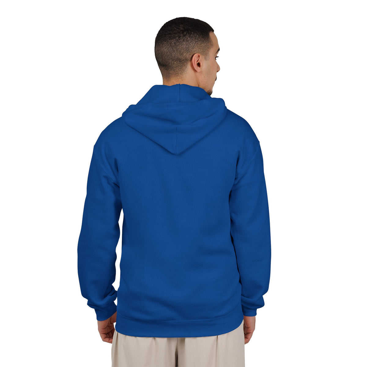 Minimalist Full-Zip Hoodie — White, Black & More Base Colors