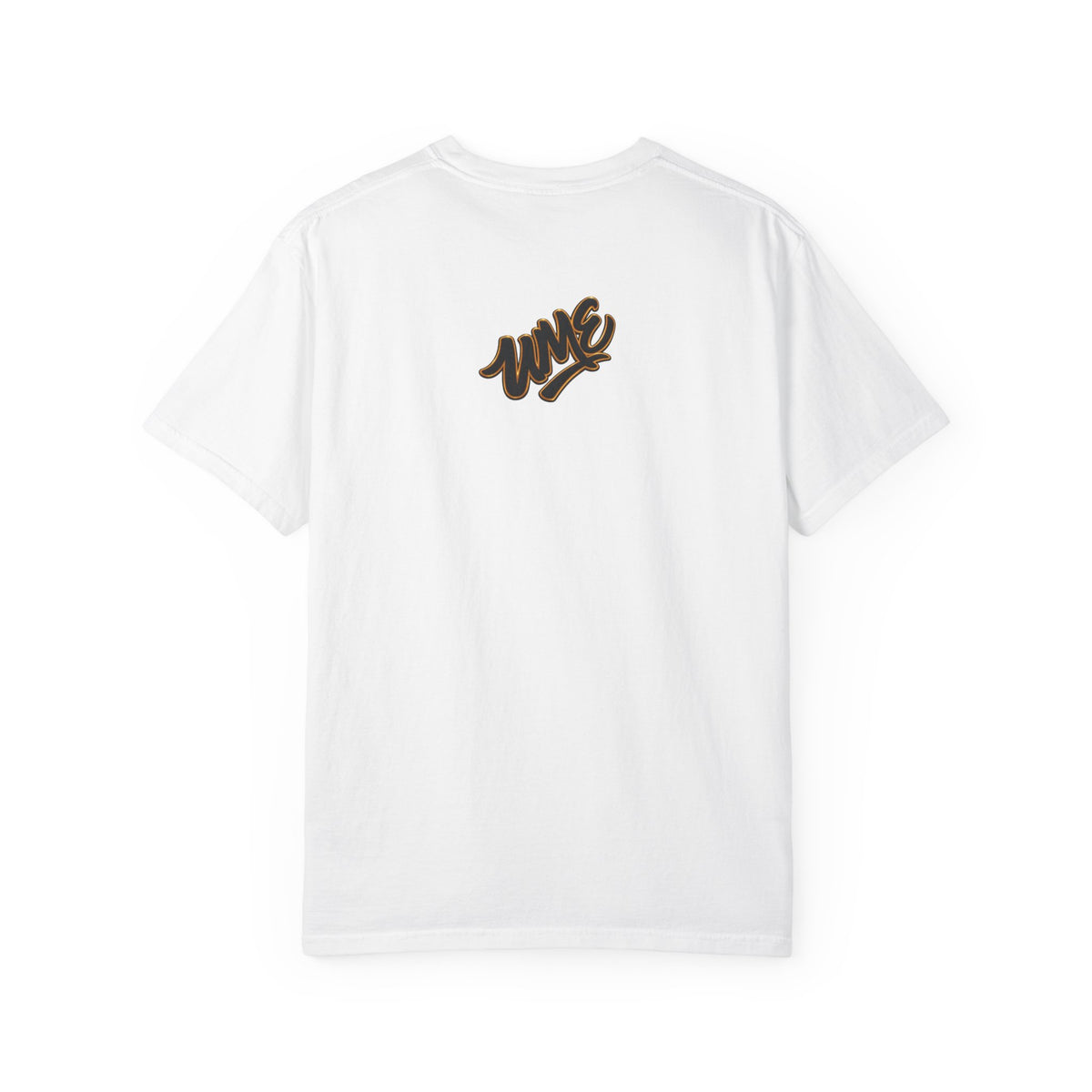 Garment-Dyed Heavyweight Tee — UME Black Logo Front & Back