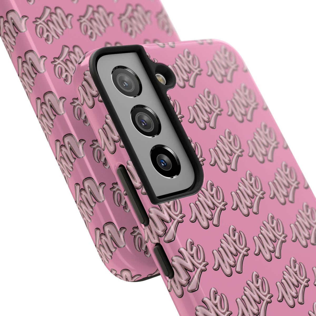 UME Tough Phone Case — Pink Logo Print | iPhone & Samsung