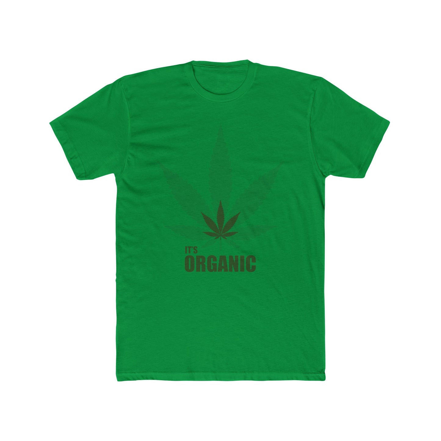 Organic Cannabis Leaf Tee — "It's Organic" Graphic T-Shirt