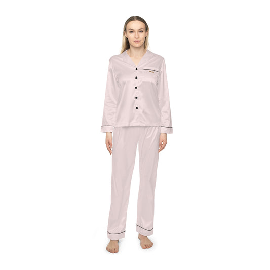 Women's Satin Pajama Set — Luxe Pearl Sleepwear
