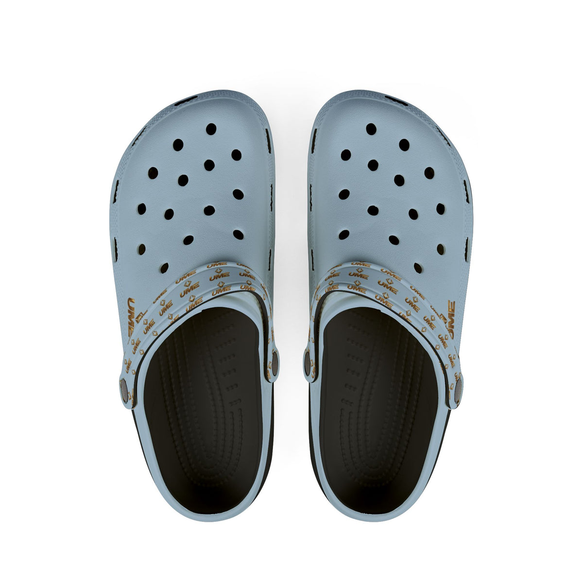 Light Blue All-Over Print EVA Foam Clogs — Slip-On Shoes