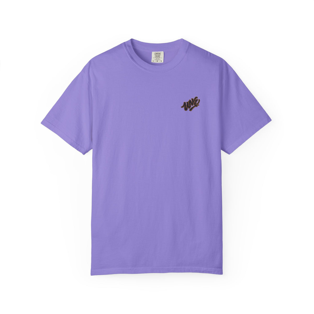 Garment-Dyed Heavyweight Tee — UME Black Logo Front & Back