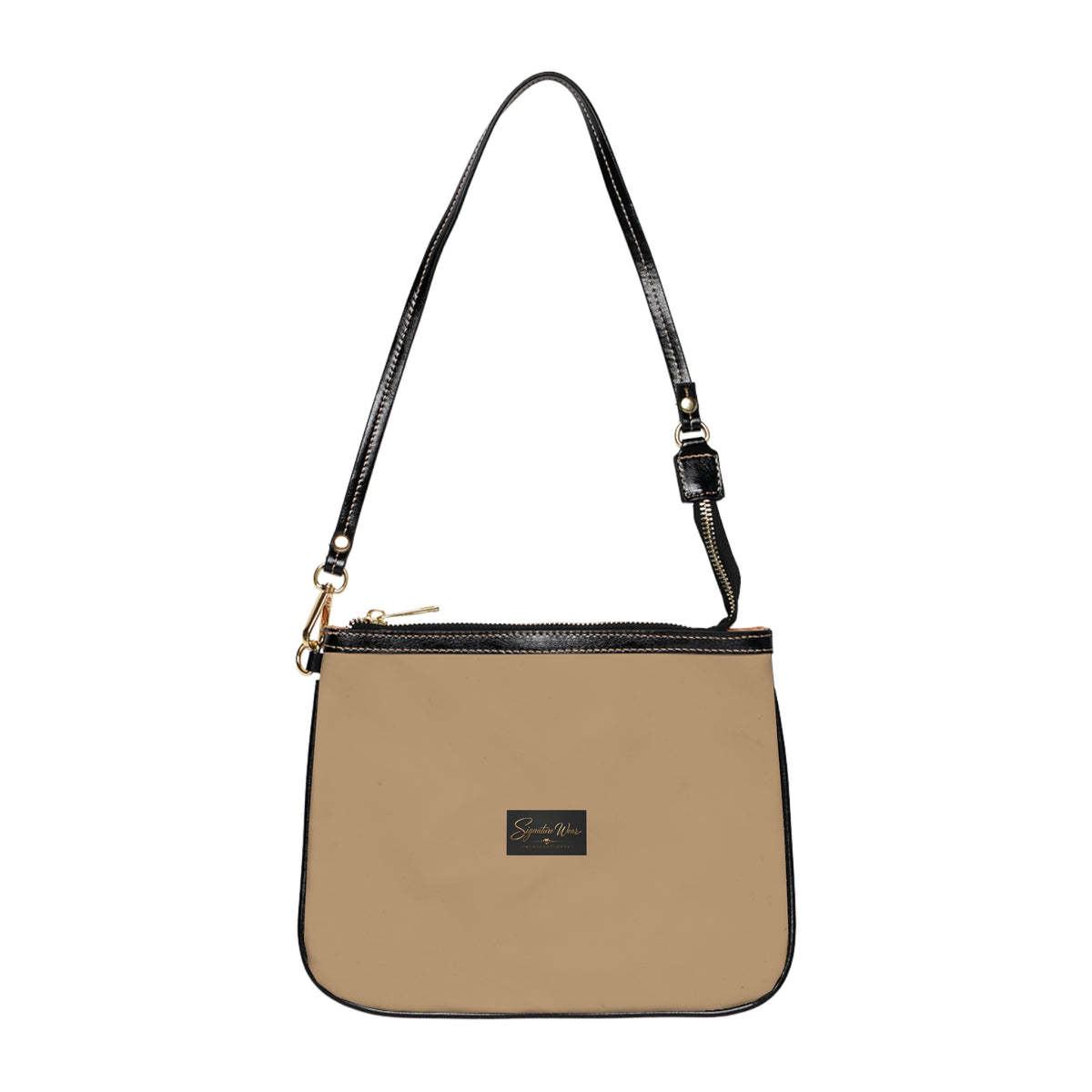 Minimal Small Shoulder Bag – Sand | Slim Crossbody Purse with Adjustable Strap