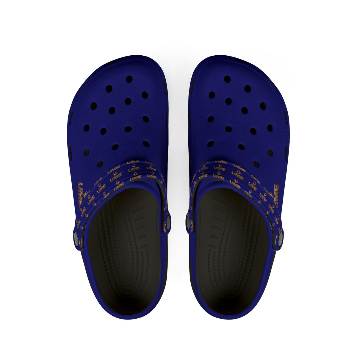 Navy All-Over Print EVA Foam Clogs — Slip-On Shoes