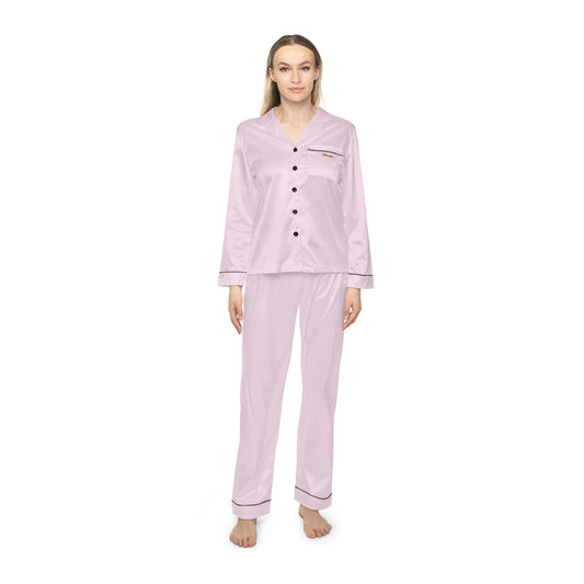 Women's Satin Pajama Set — Luxe Blush Sleepwear