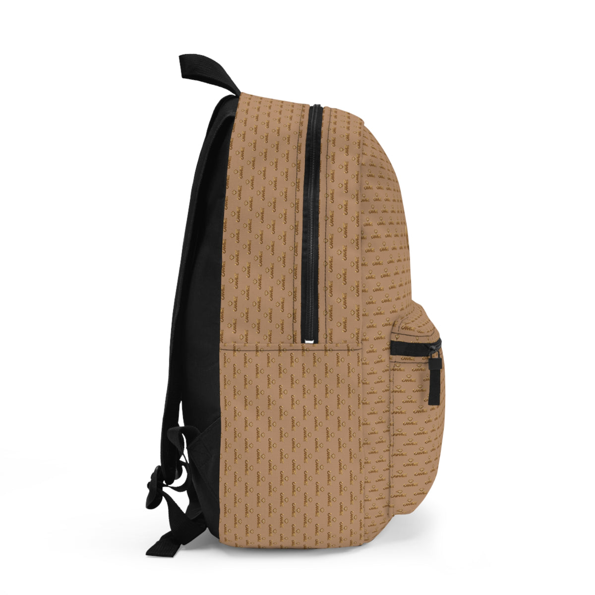 Copy of UME Monogram Backpack — White & Gold Luxe Patterned Daypack
