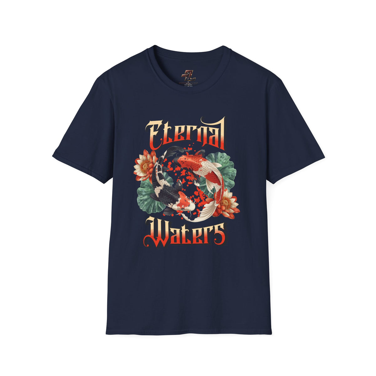 Eternal Waters T‑Shirt — Koi Pond Floral Graphic Tee